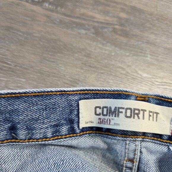 Men’s Levi’s 560 Comfort Fit Jeans – Light Blue, Size W40 L36 – Relaxed Tapered - Picture 8 of 9